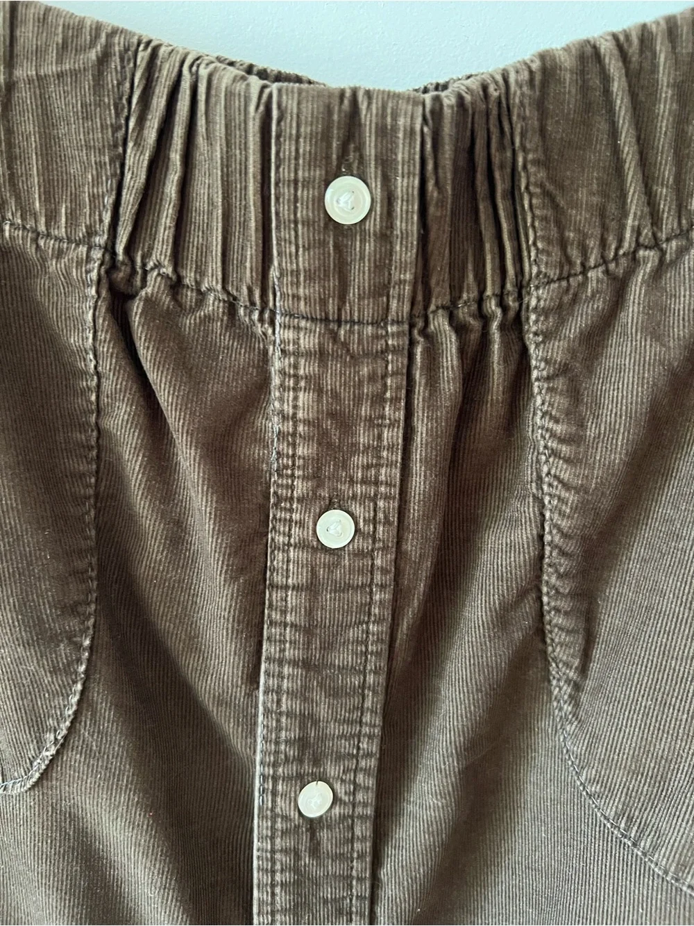 Urban Renewal Recycled Brown Corduroy Mini Skirt Size S/M